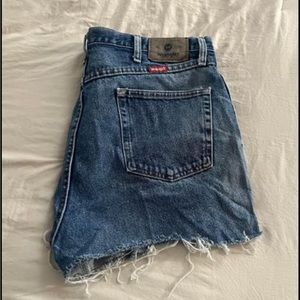 Handmade wrangler high waisted shorts for women